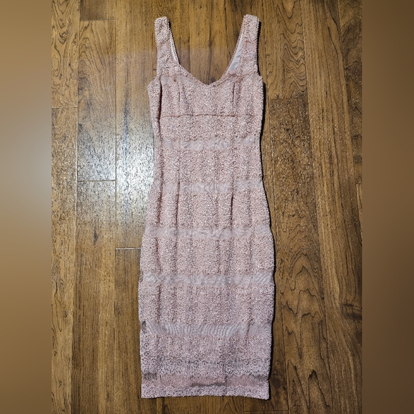 Mystic Pink Lace Dress - Picture 1 of 11